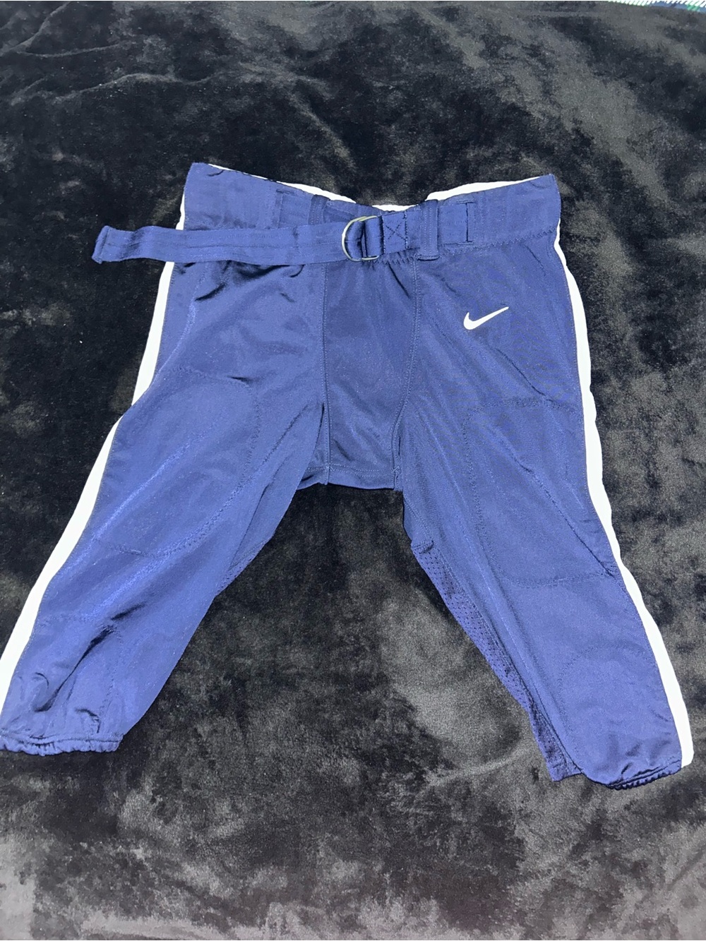Nike Youth Royal Blue Sports Pants with White Side Stripes